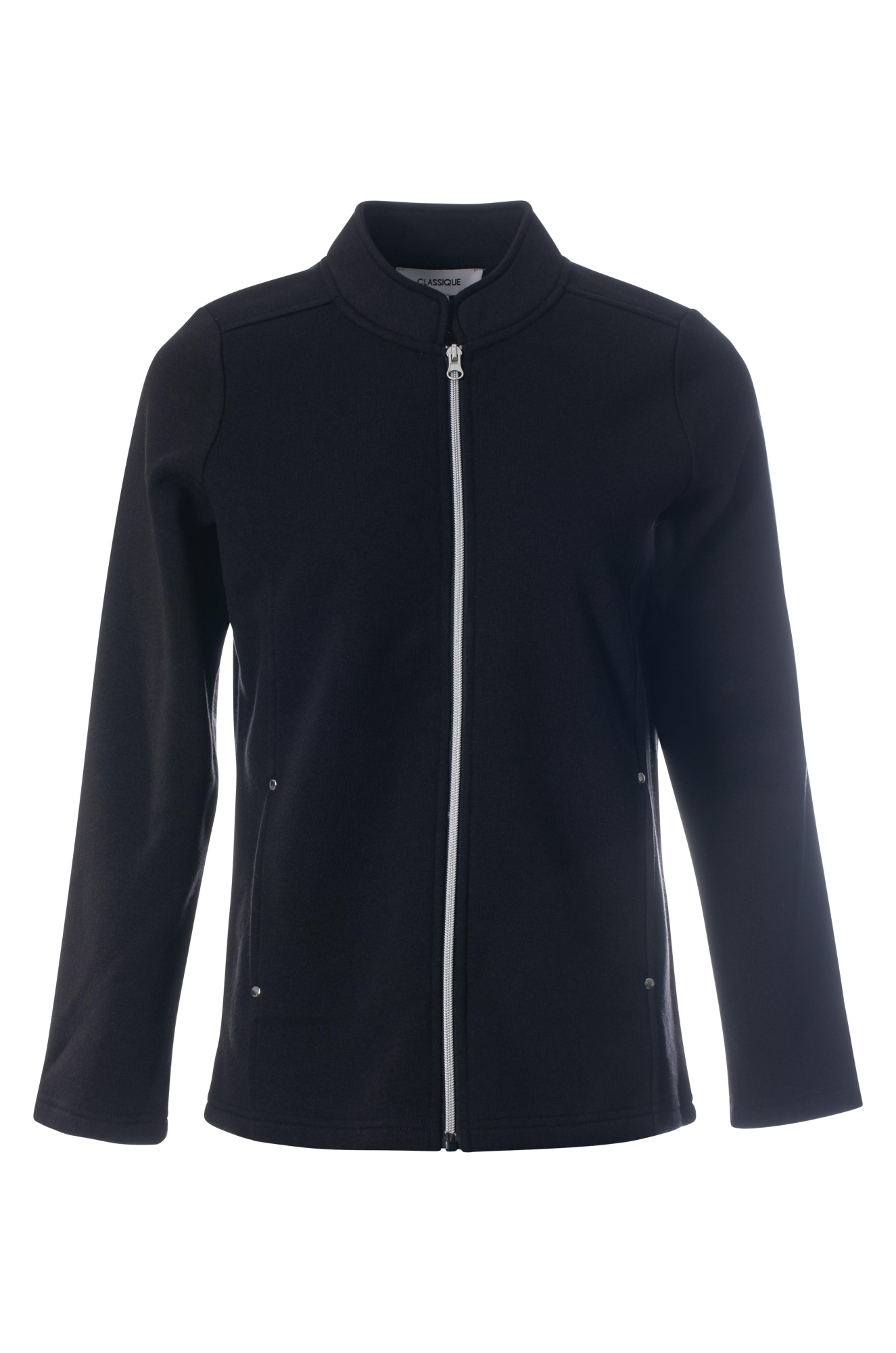 Poly Cotton Fleece Jacket | Black | 9151ZZ – Ballentynes Fashion Central