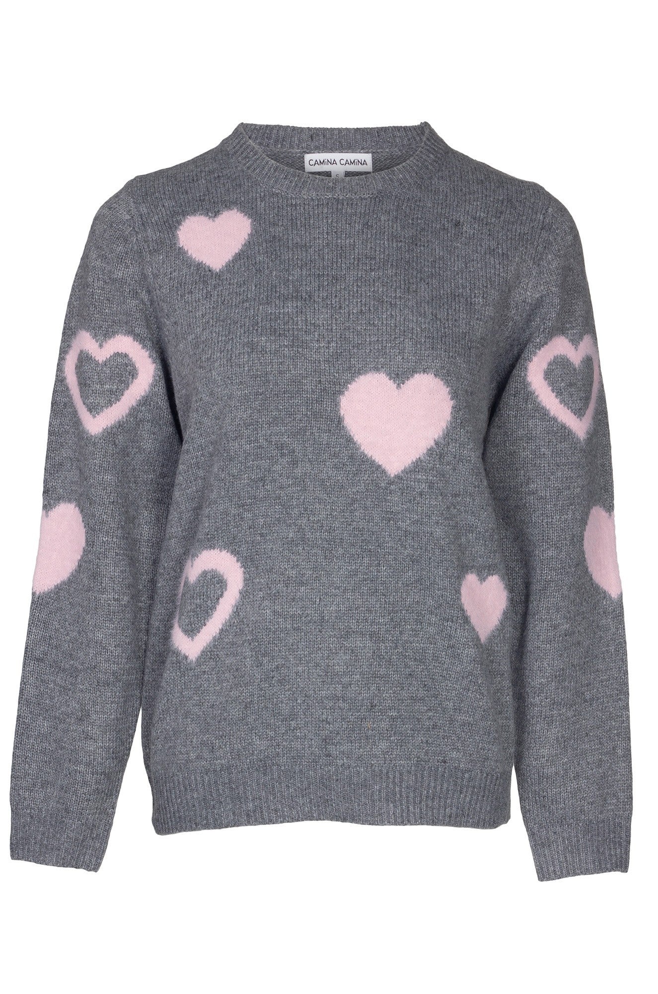 0018B1|CHARC MARL/PINK HEARTS