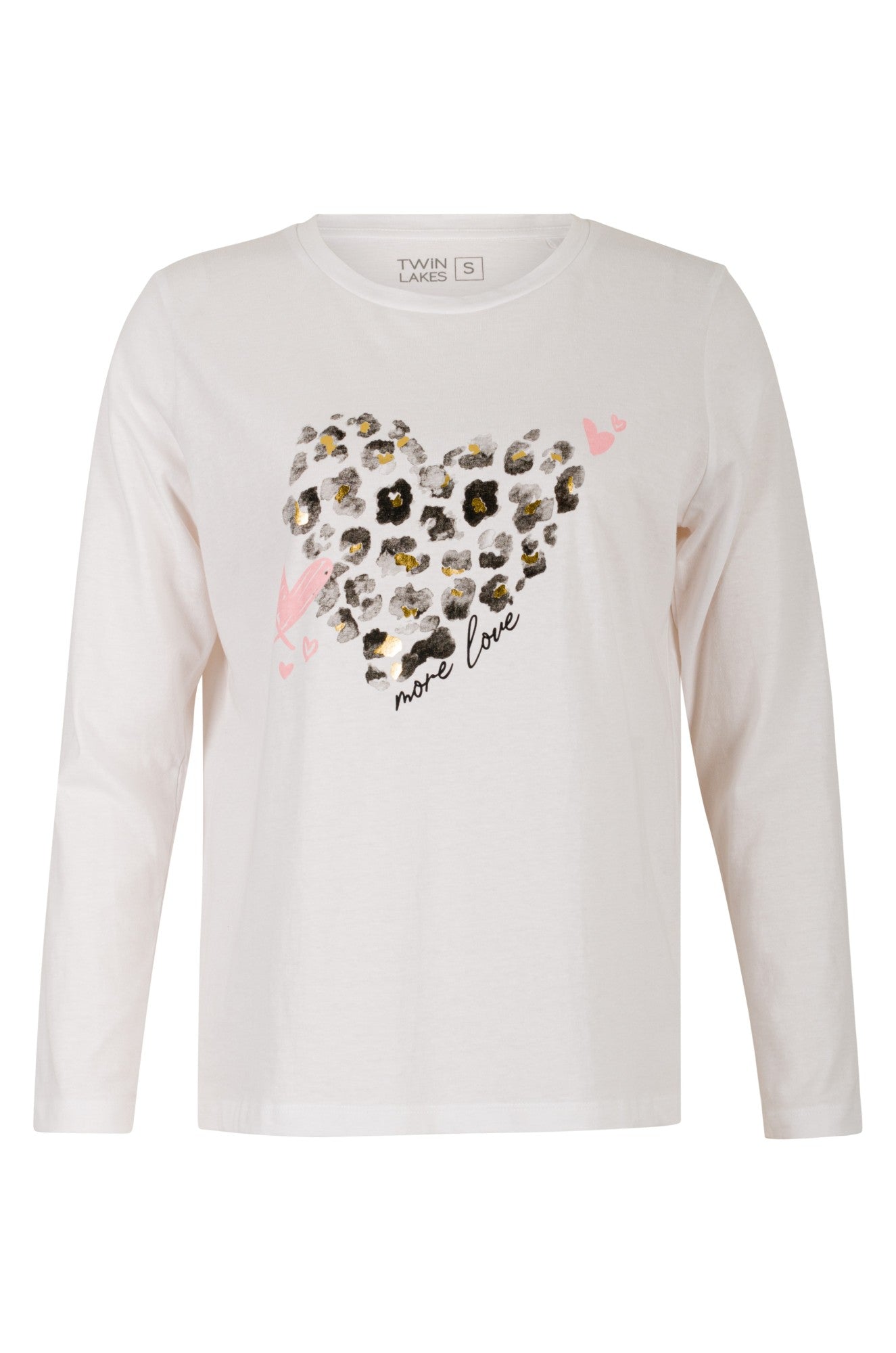 3408B1|ANIMAL PINK HEART/WHT