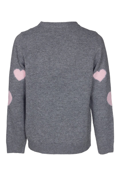 0018B1|CHARC MARL/PINK HEARTS