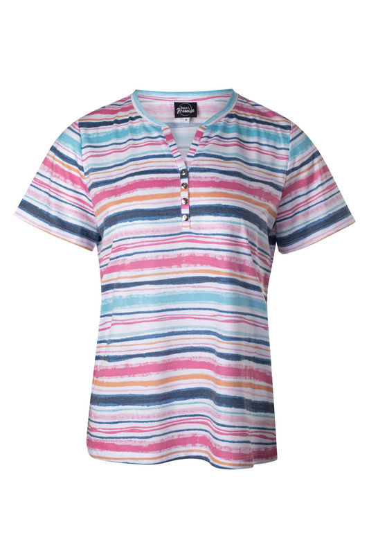 7202A1|PINK INDIGO STRIPES