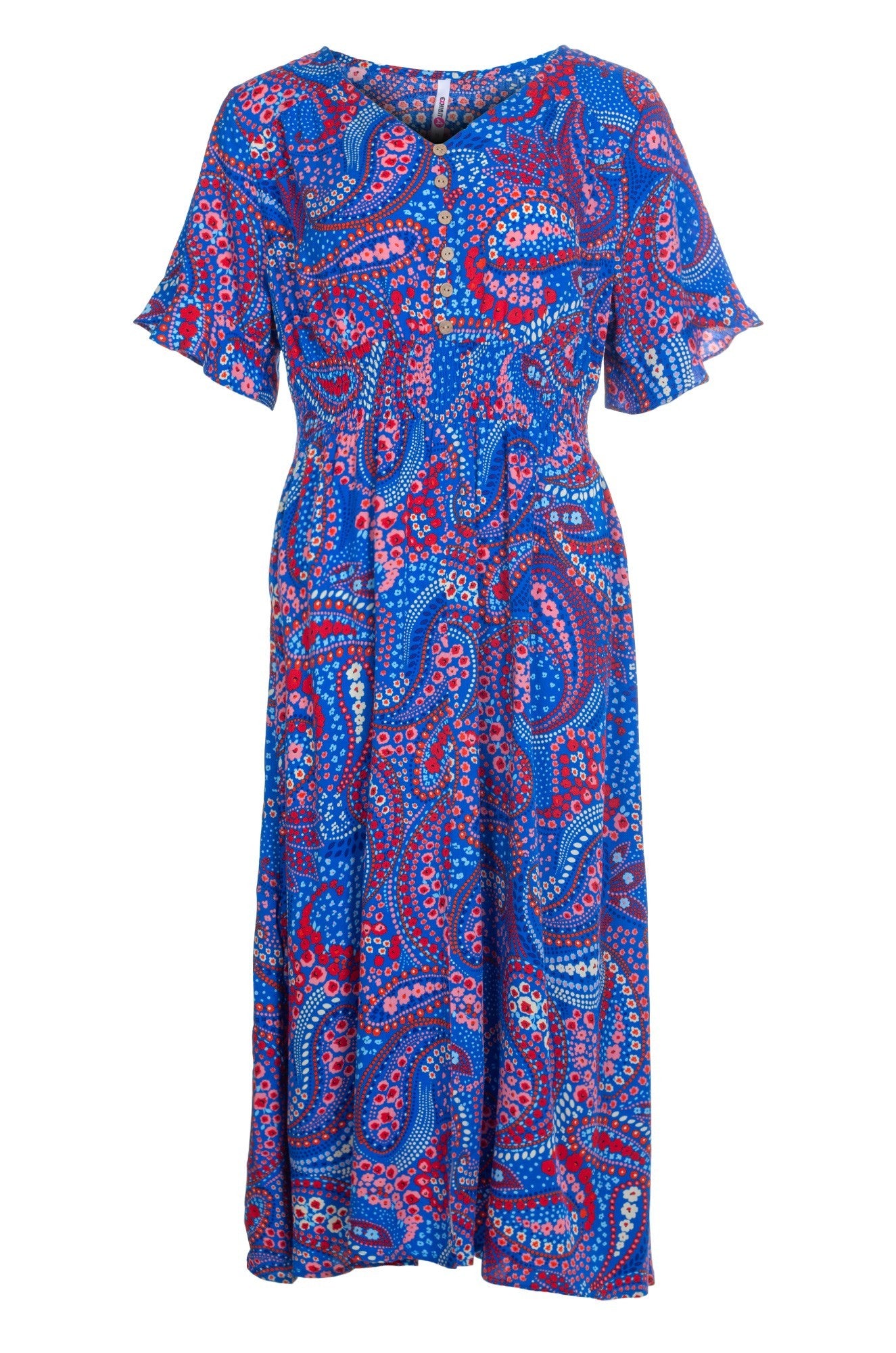 3359A1|COBALT RED PAISLEY