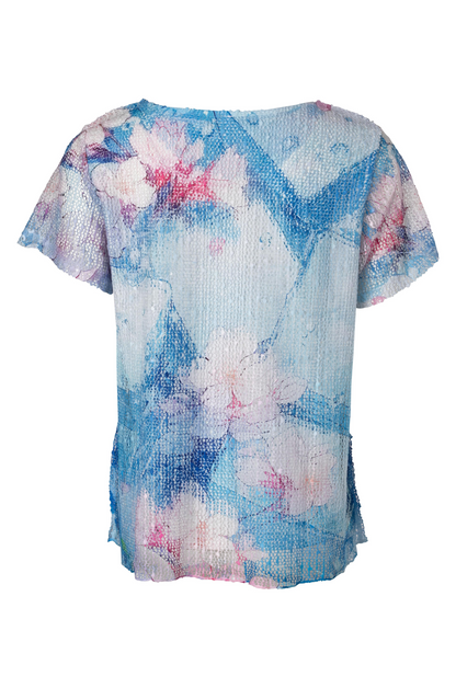 3981A1|BLUES PINK FLOWER