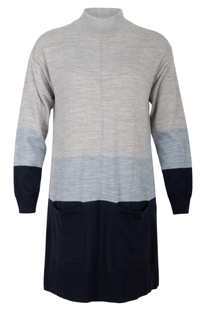 0814BR|GREY/BLUE/NAVY STRIPE