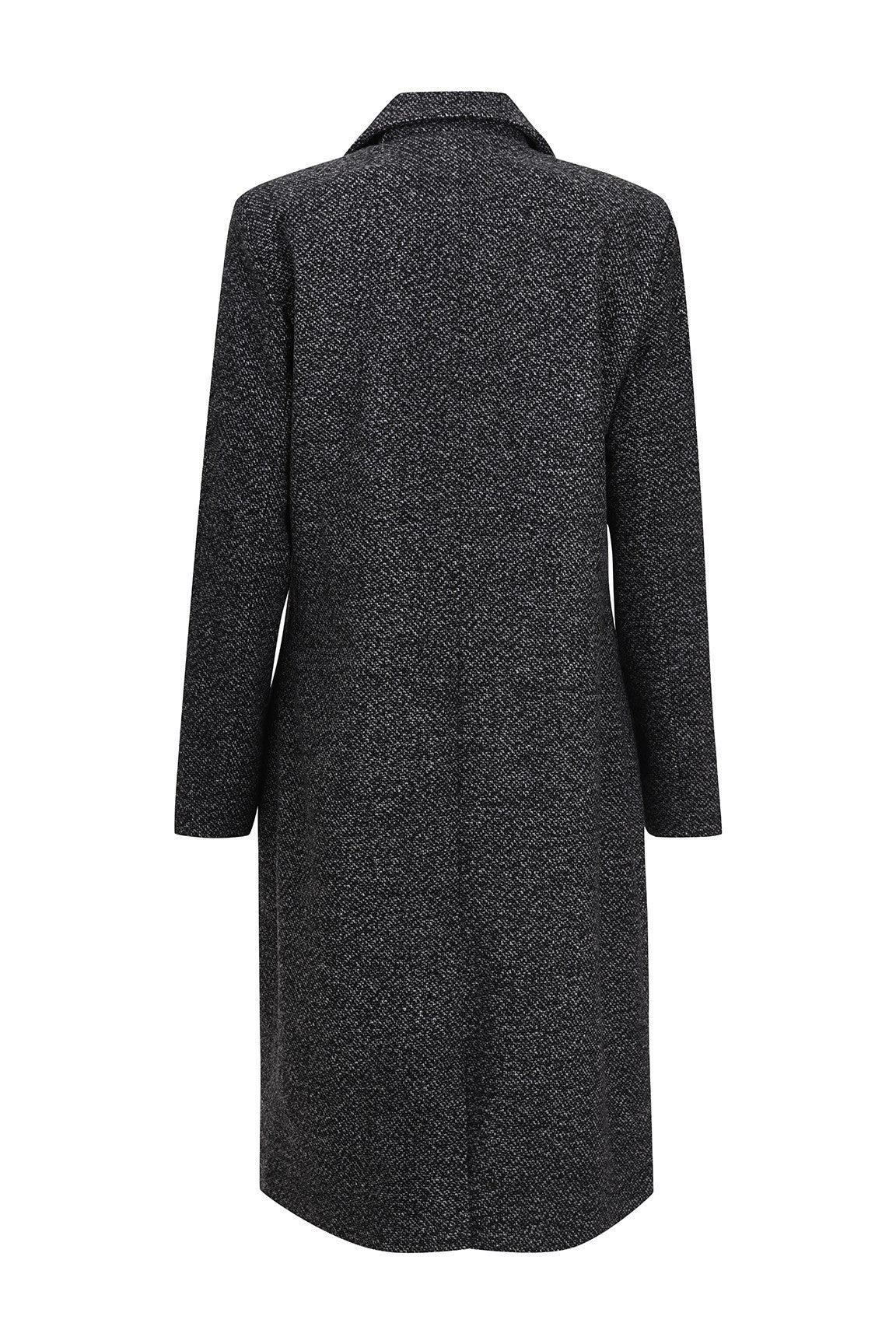 Fully lined Charcoal Check Coat | CHARCOAL MARLE | 8012ZR – Ballentynes ...