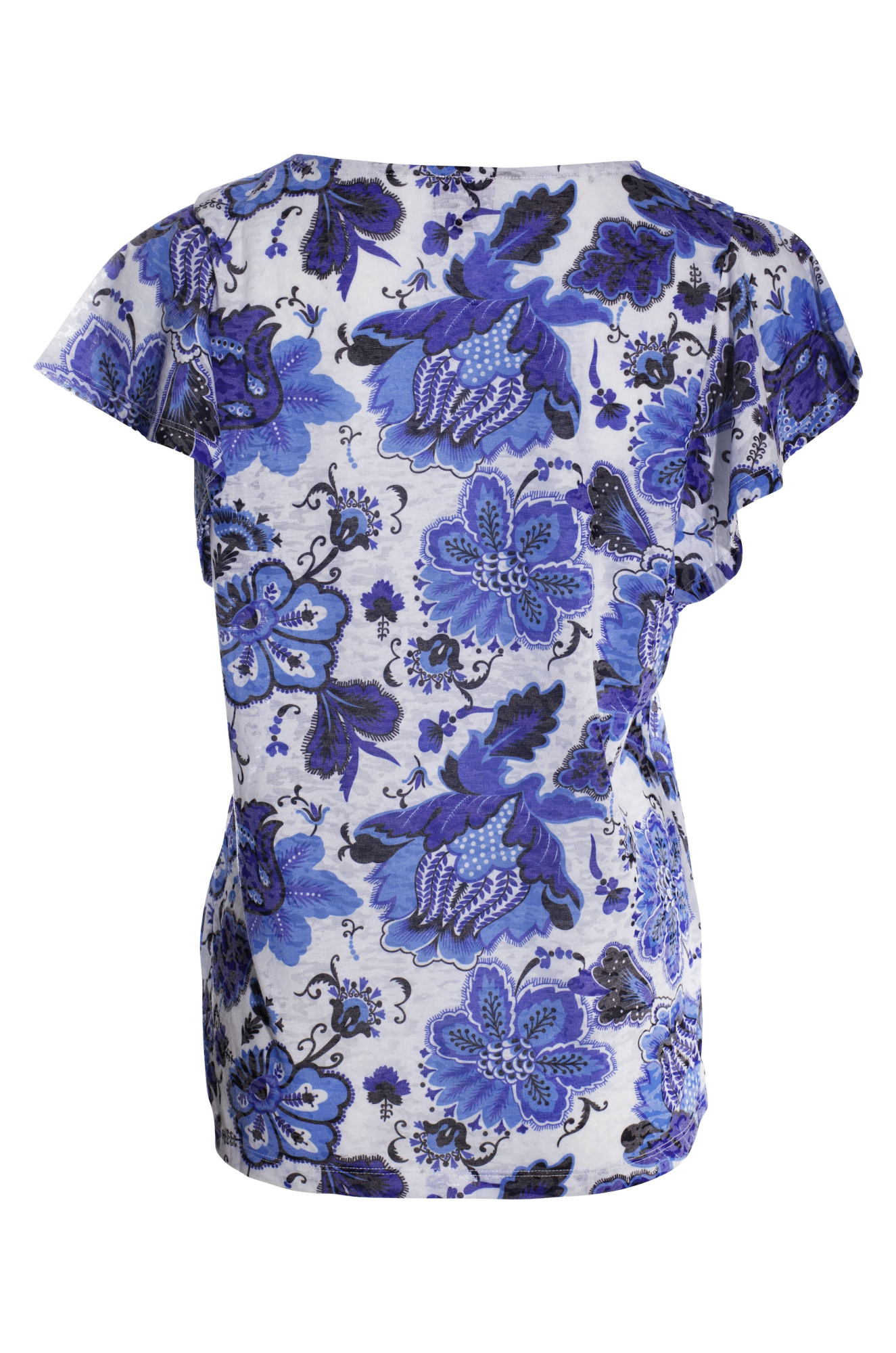 6055AR|BLUES ABST FLOWER