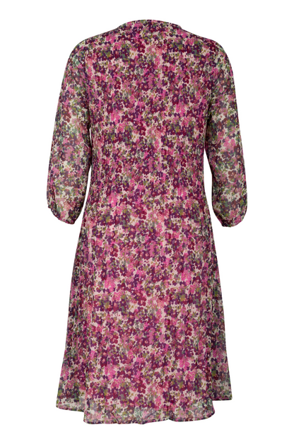 100% Polyester Fine Pleat Dress | Berry Garden Lurex | 8572YY ...
