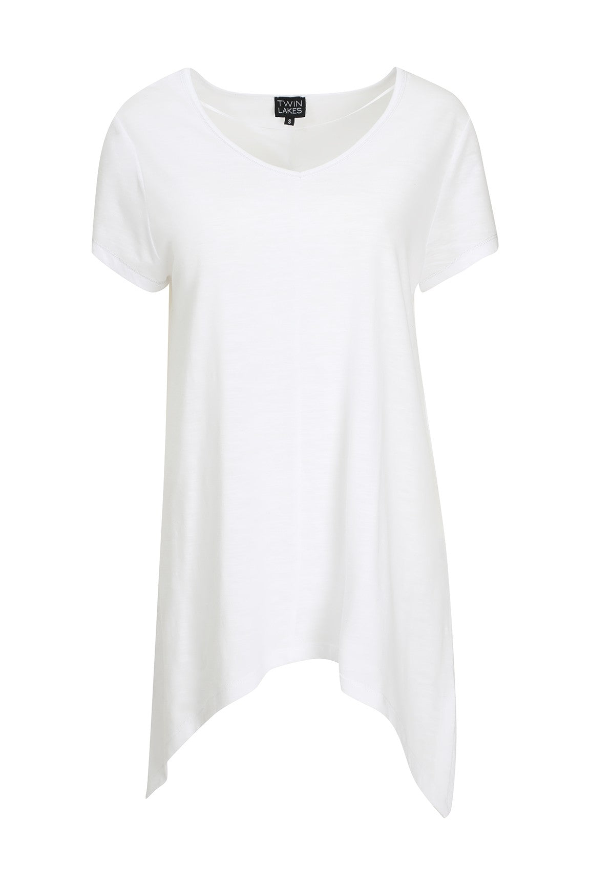 Shark Bite Hem Tunic With Lurex | WHITE | 6964YR – Ballentynes Fashion ...